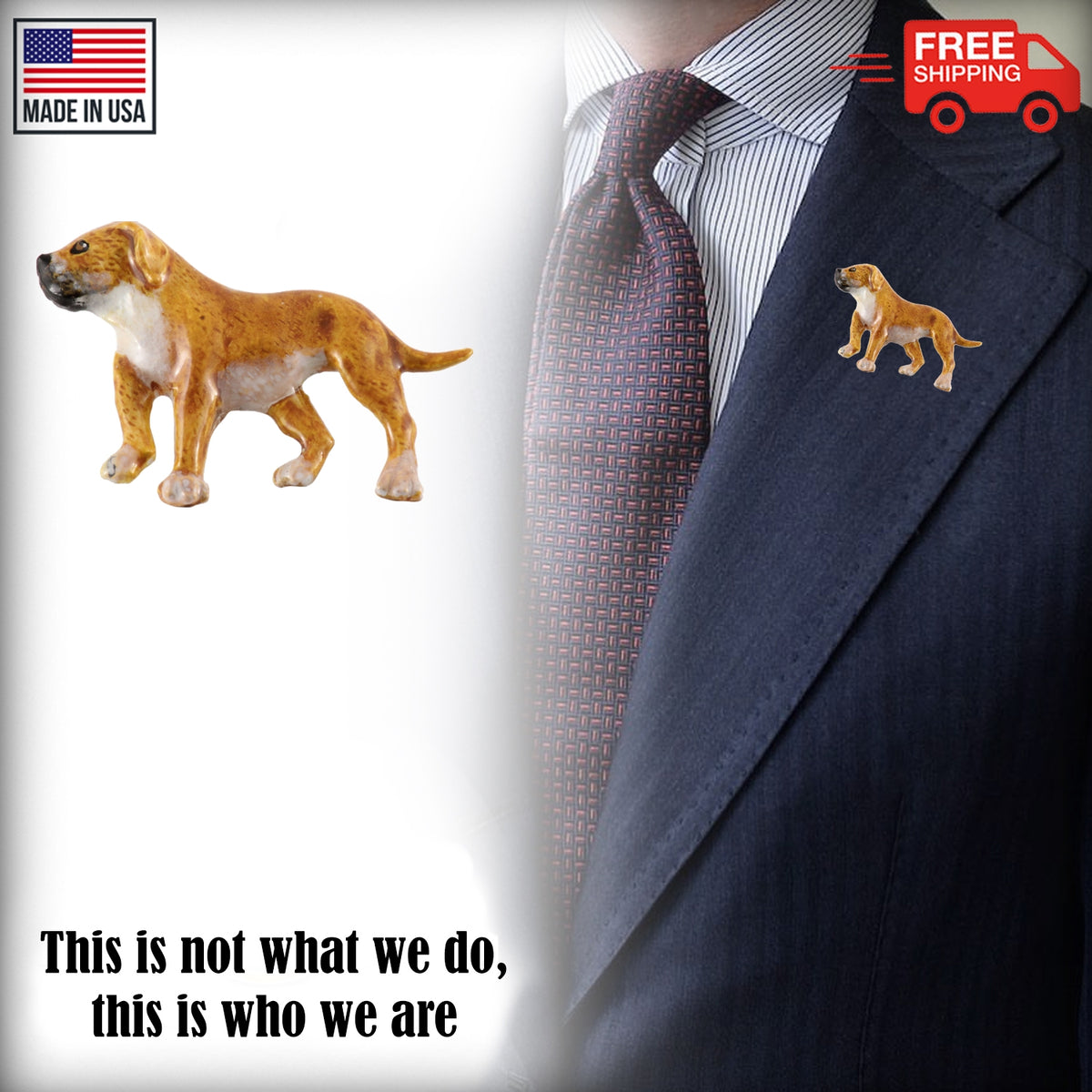 American Bulldog Full Body Pin D306F