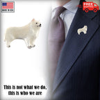 American Eskimo Dog Full Body Pin D310F
