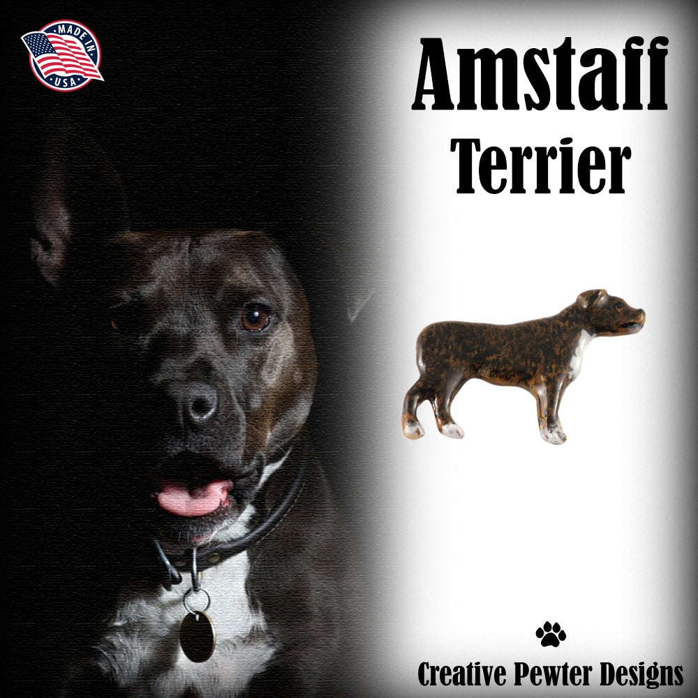 Amstaff Terrier Dog Full Body Pin D312F