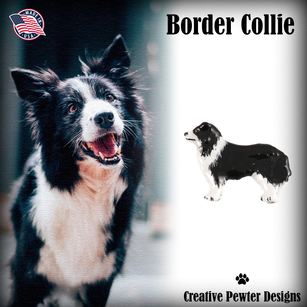 Border Collie Full Body Pin D330F