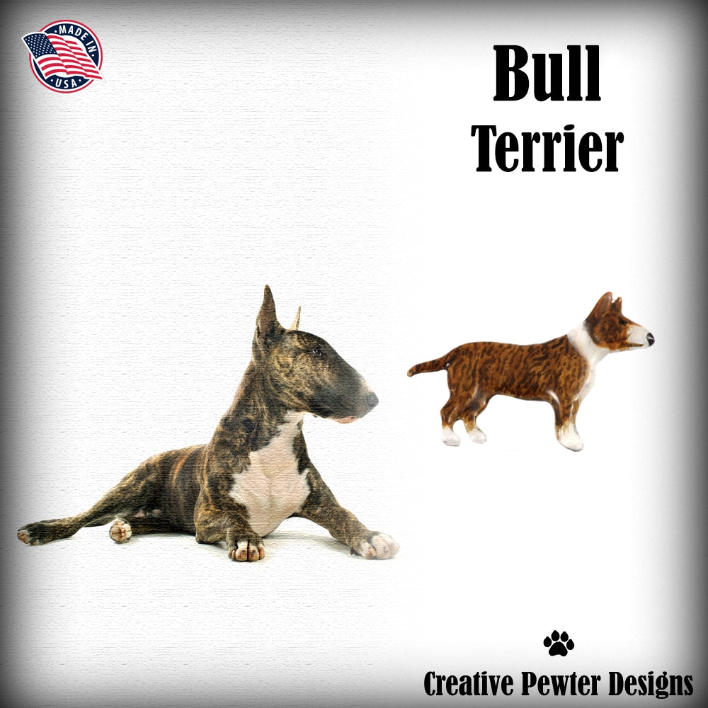 Bull Terrier Dog Full Body Pin D340F