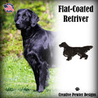 Flatcoated Retriever Dog Full Body Pin D380F
