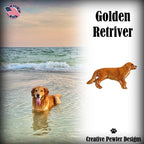 Golden Retriever Dog Full Body Pin D390F