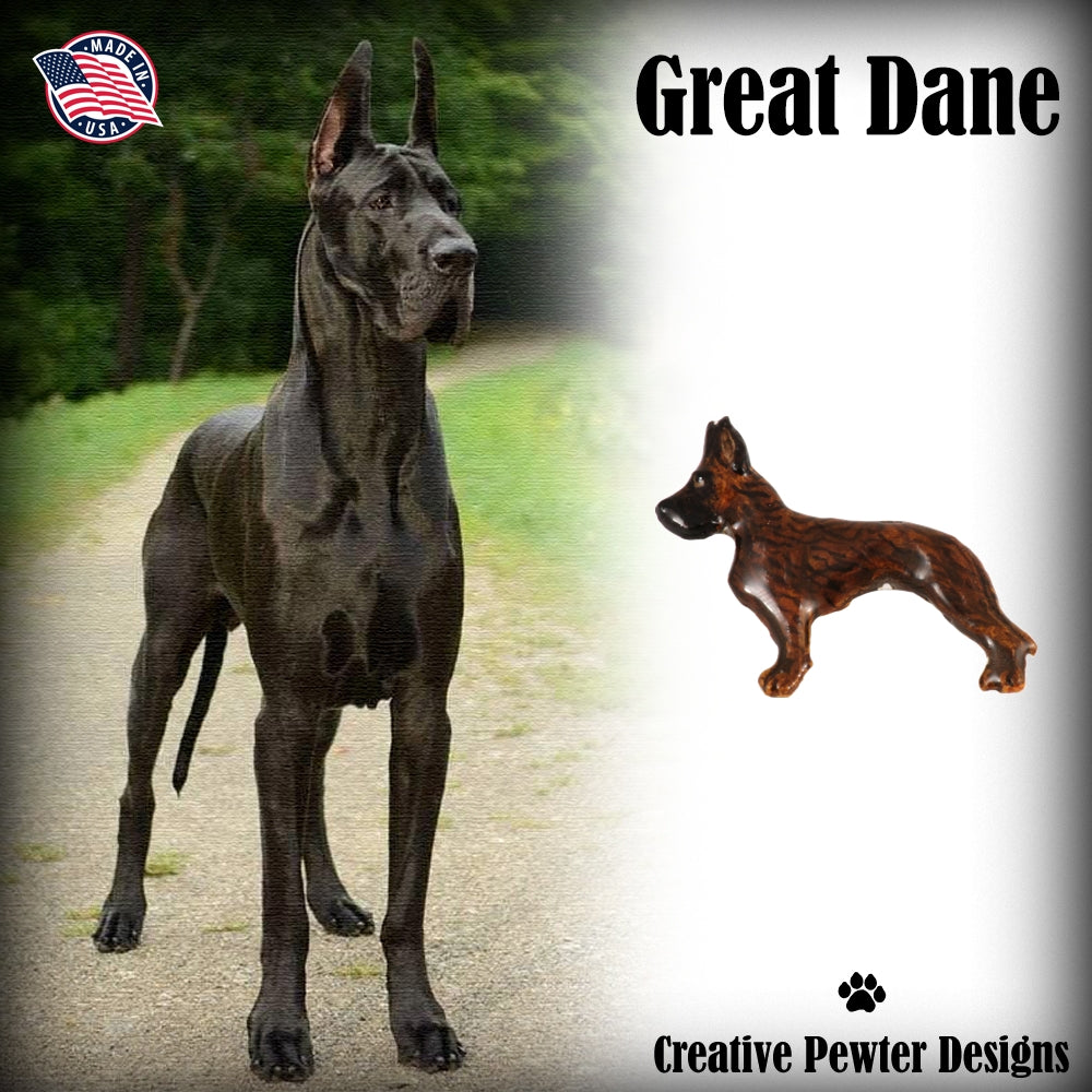 Great Dane Dog Full Body Pin D394F