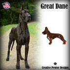 Great Dane Dog Full Body Pin D394F