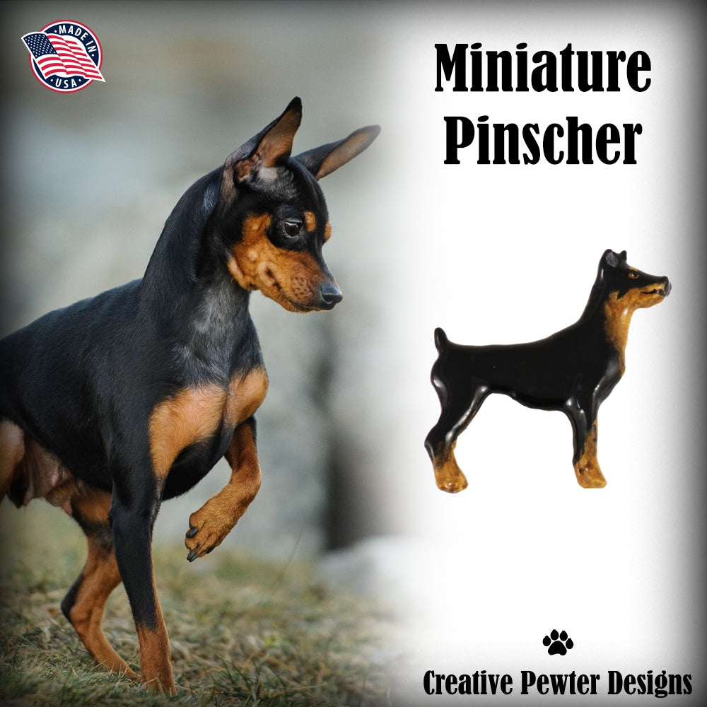 Miniature Pinscher Full Body Pin D424F