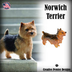 Norwich Terrier Dog Full Body Pin D428F