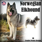Norwegian Elkhound Dog Full Body Pin D430F