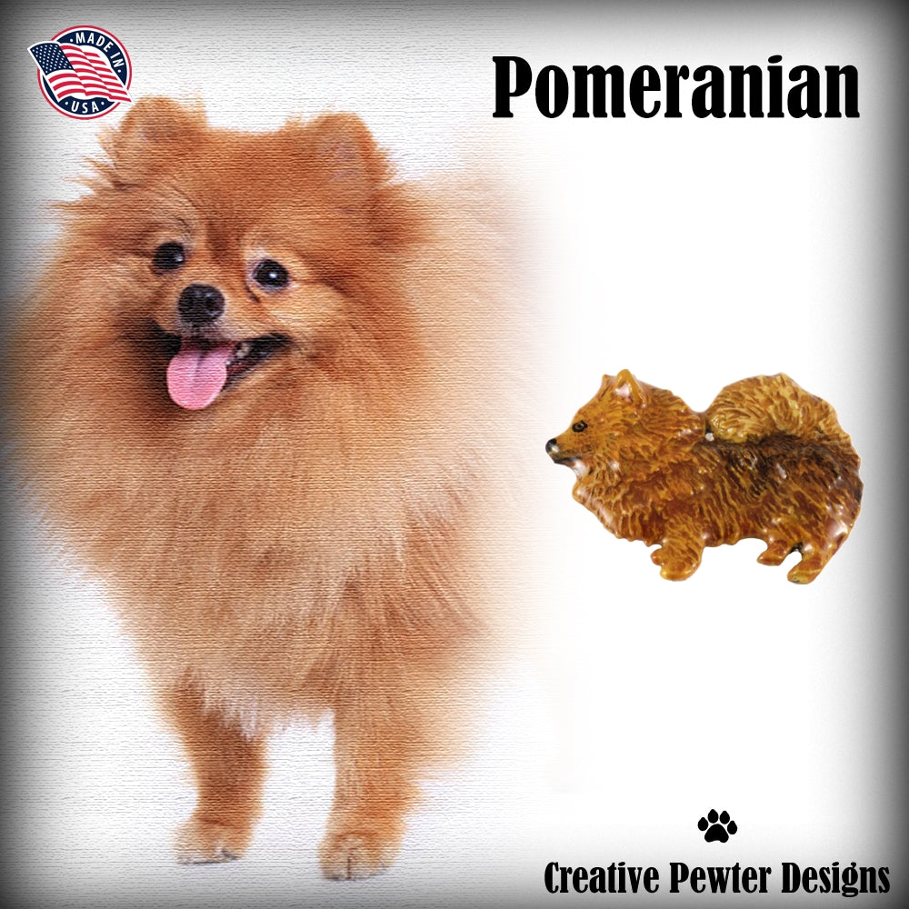 Pomeranian Full Body Pin D440F