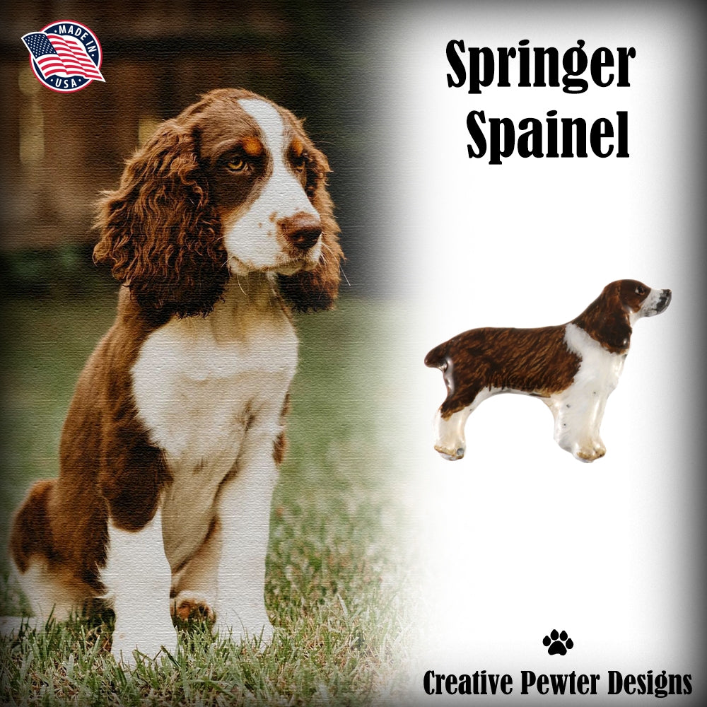 Springer Spaniel Dog Full Body Pin D472F