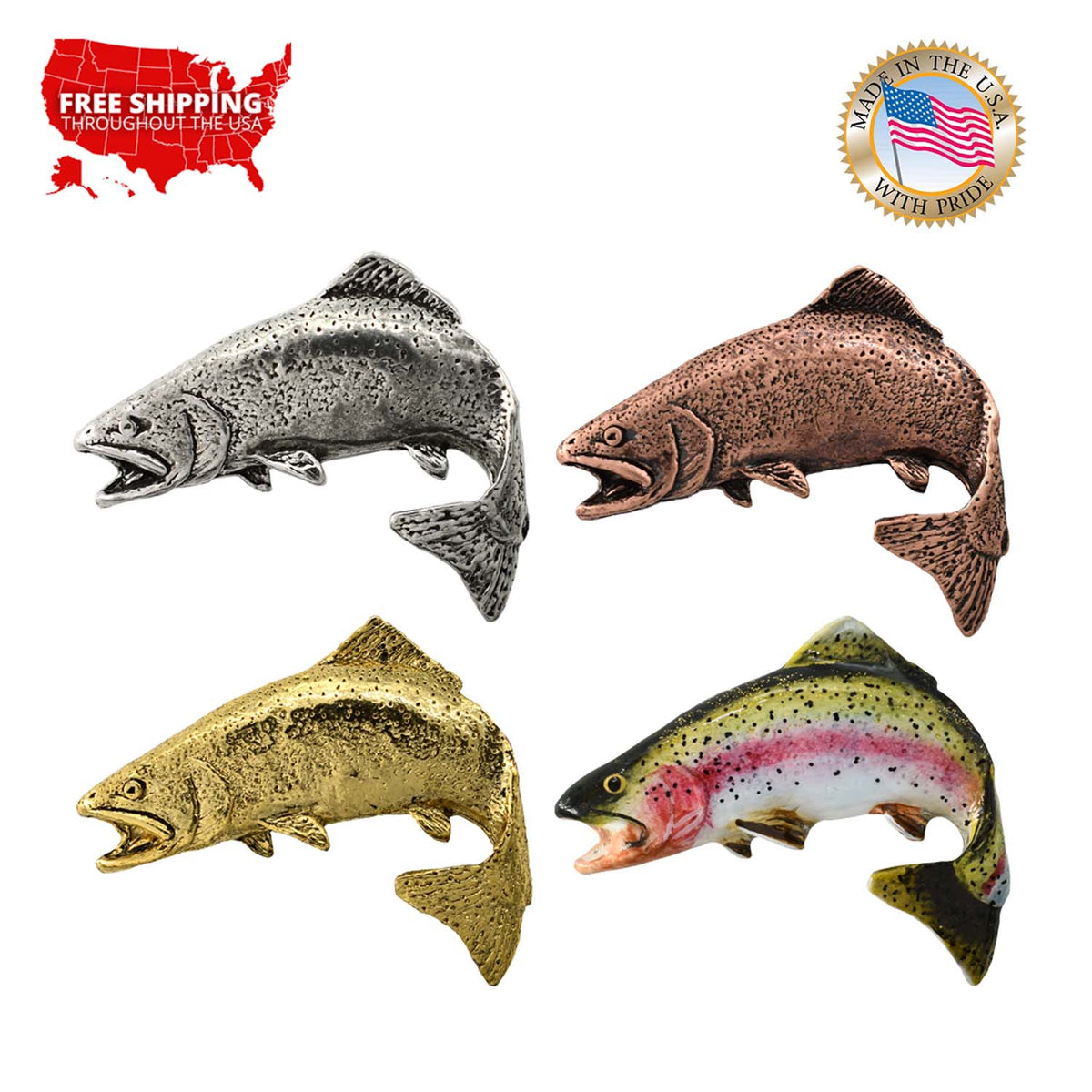 Rainbow Trout Pin F003A