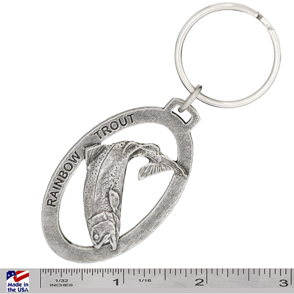 Rainbow Trout Leaping Keychain F003KC