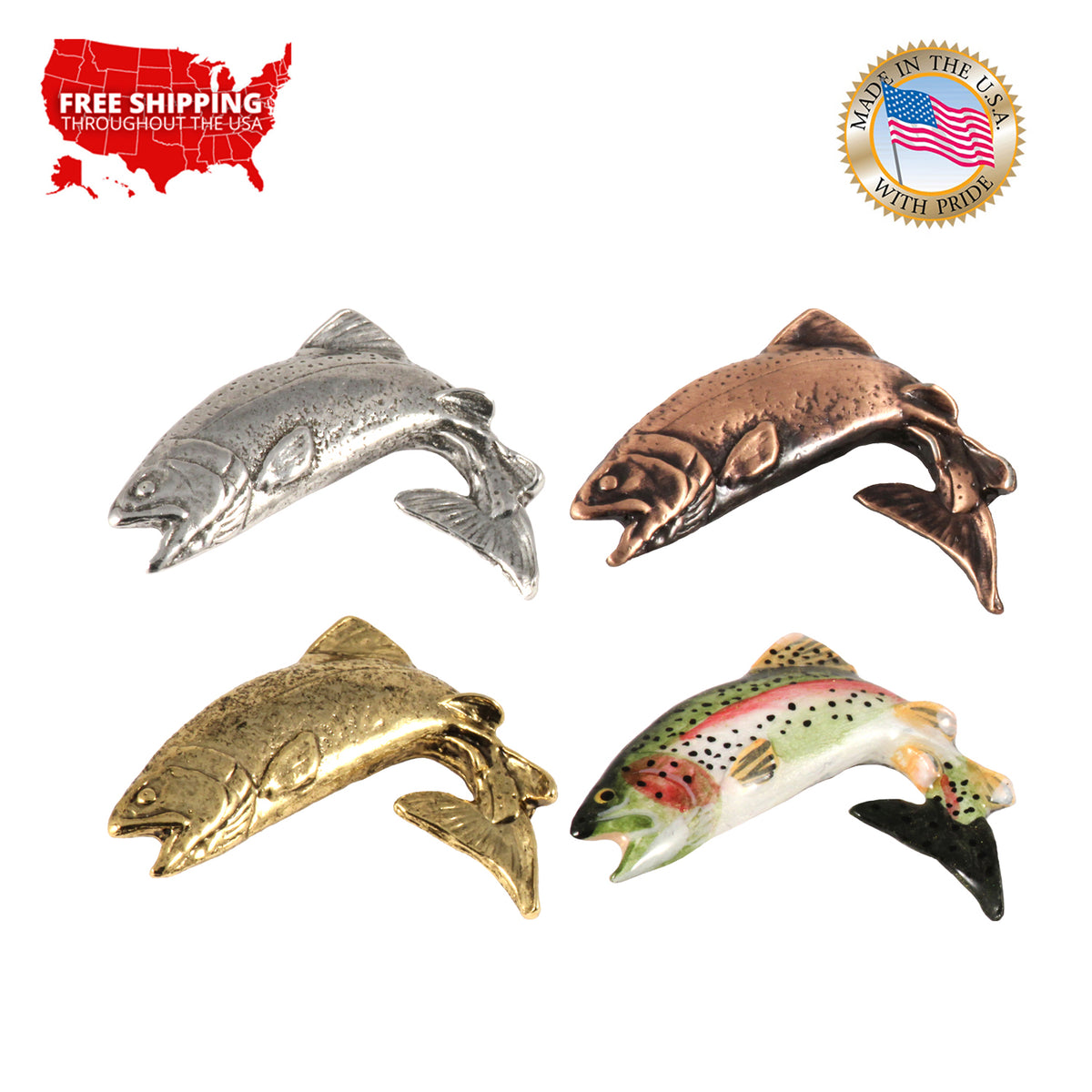 Rainbow Trout Pin F003