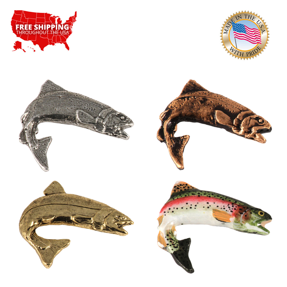 Rainbow Trout Pin F004