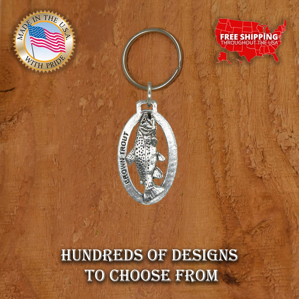Brown Trout Keychain F009KC