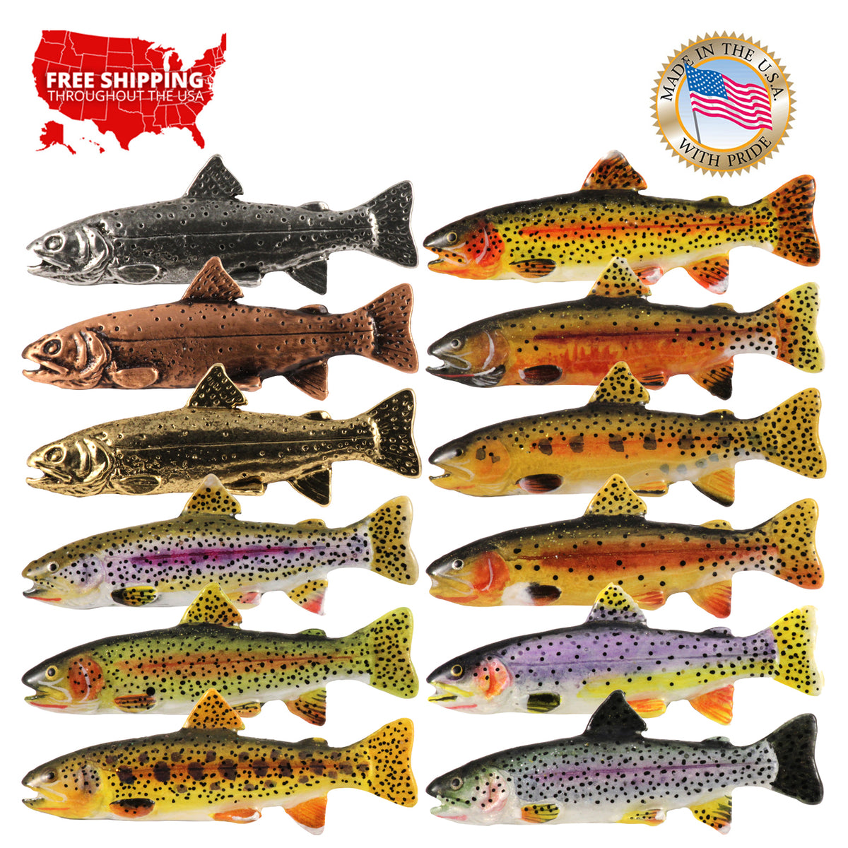 Cutthroat Trout Pin F014