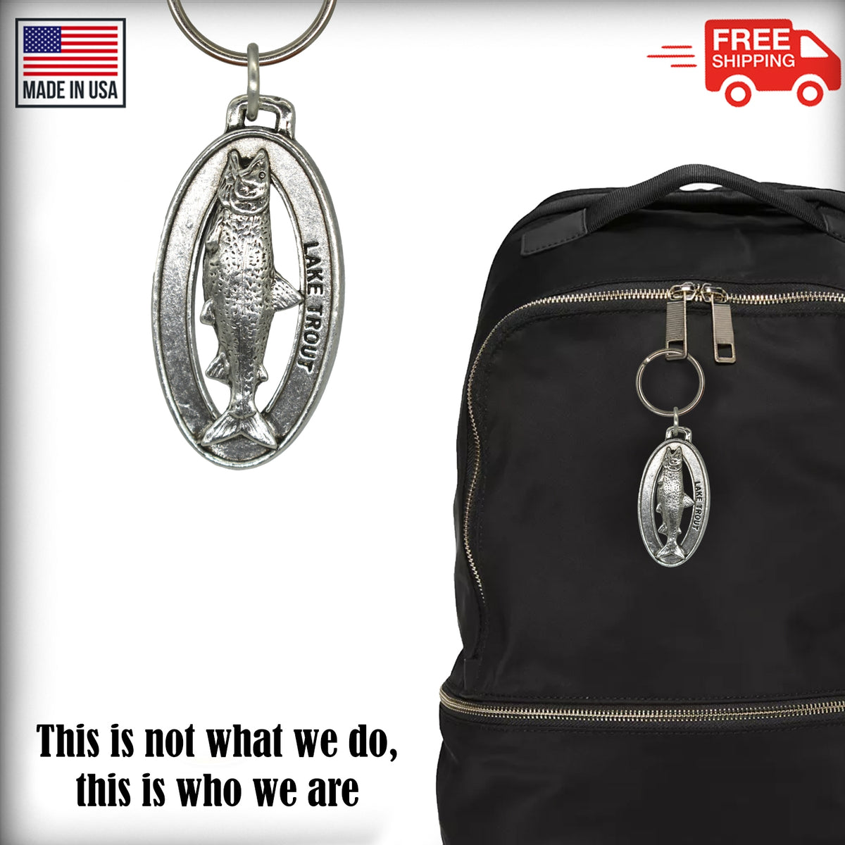 Lake Trout Keychain F019KC