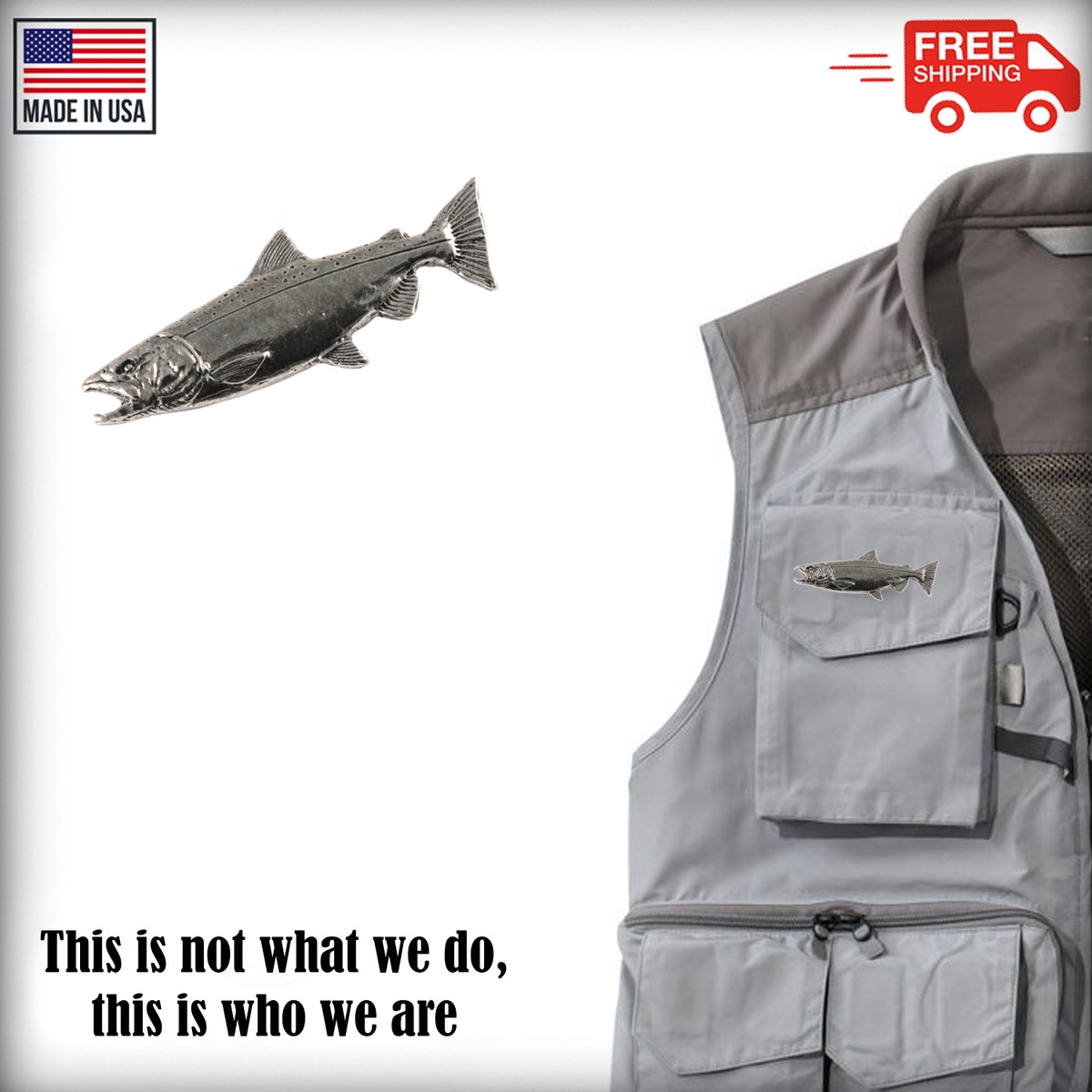 King Salmon Pin F040