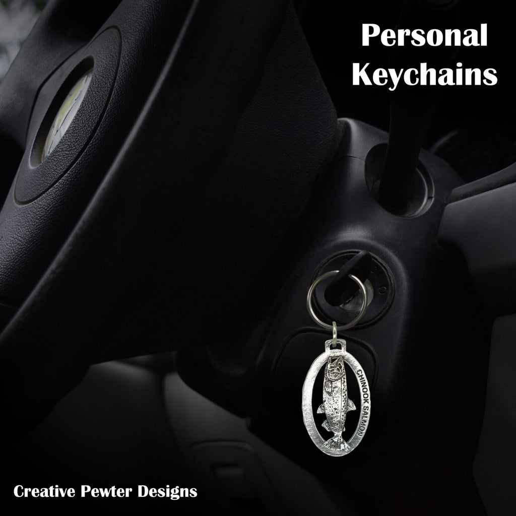Chinook Salmon Keychain Small F041KC