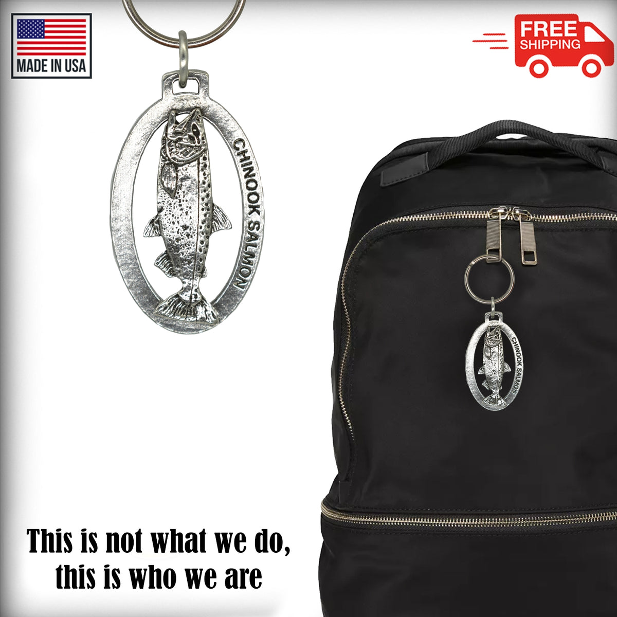 Chinook Salmon Keychain Small F041KC