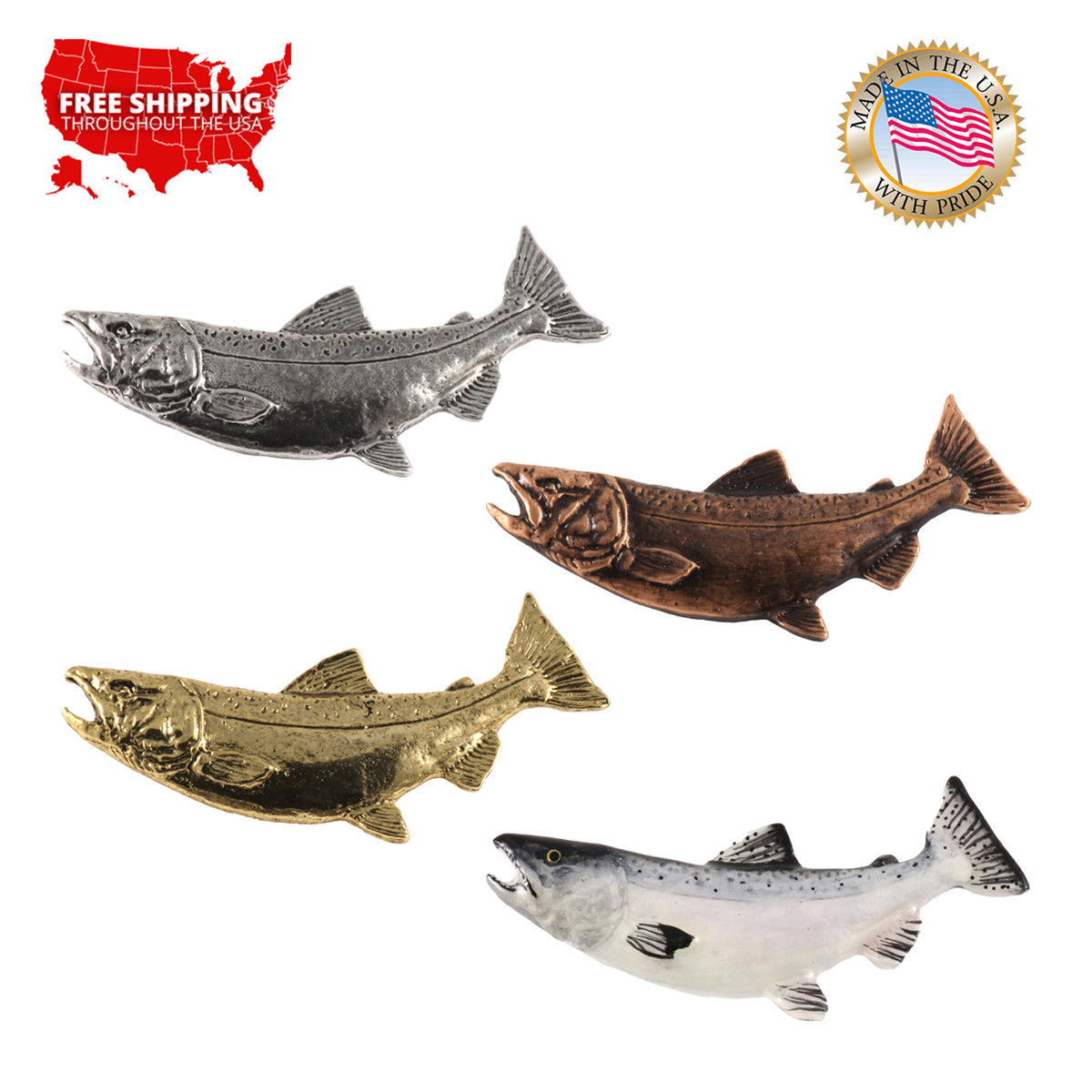 King Salmon Pin F042