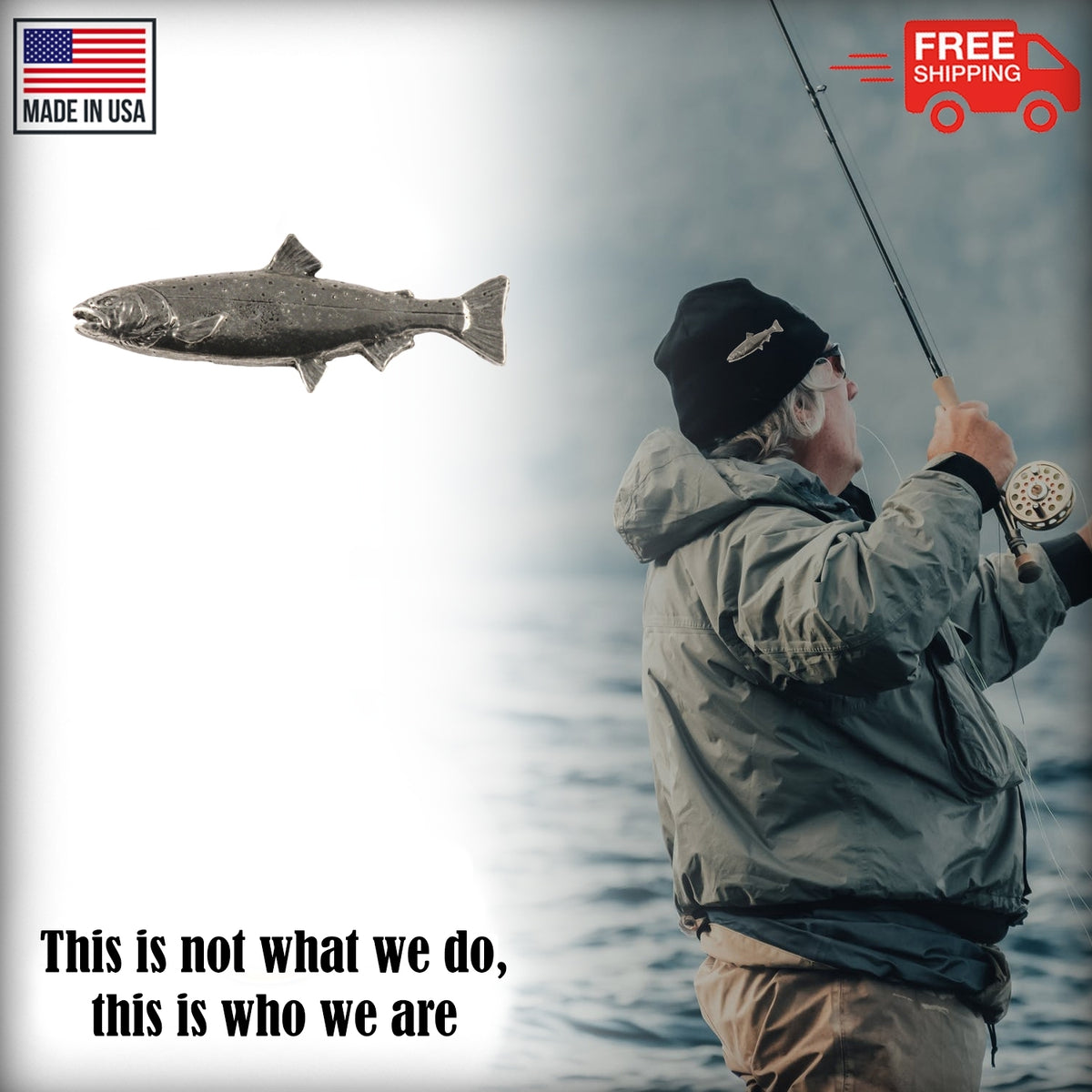 Coho Salmon Pin F046