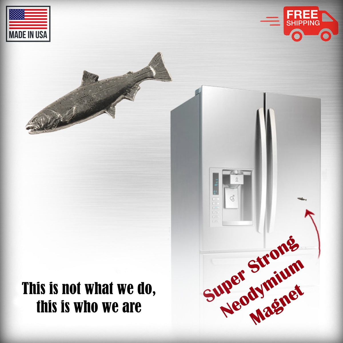 Coho Salmon Ocean Magnet F046