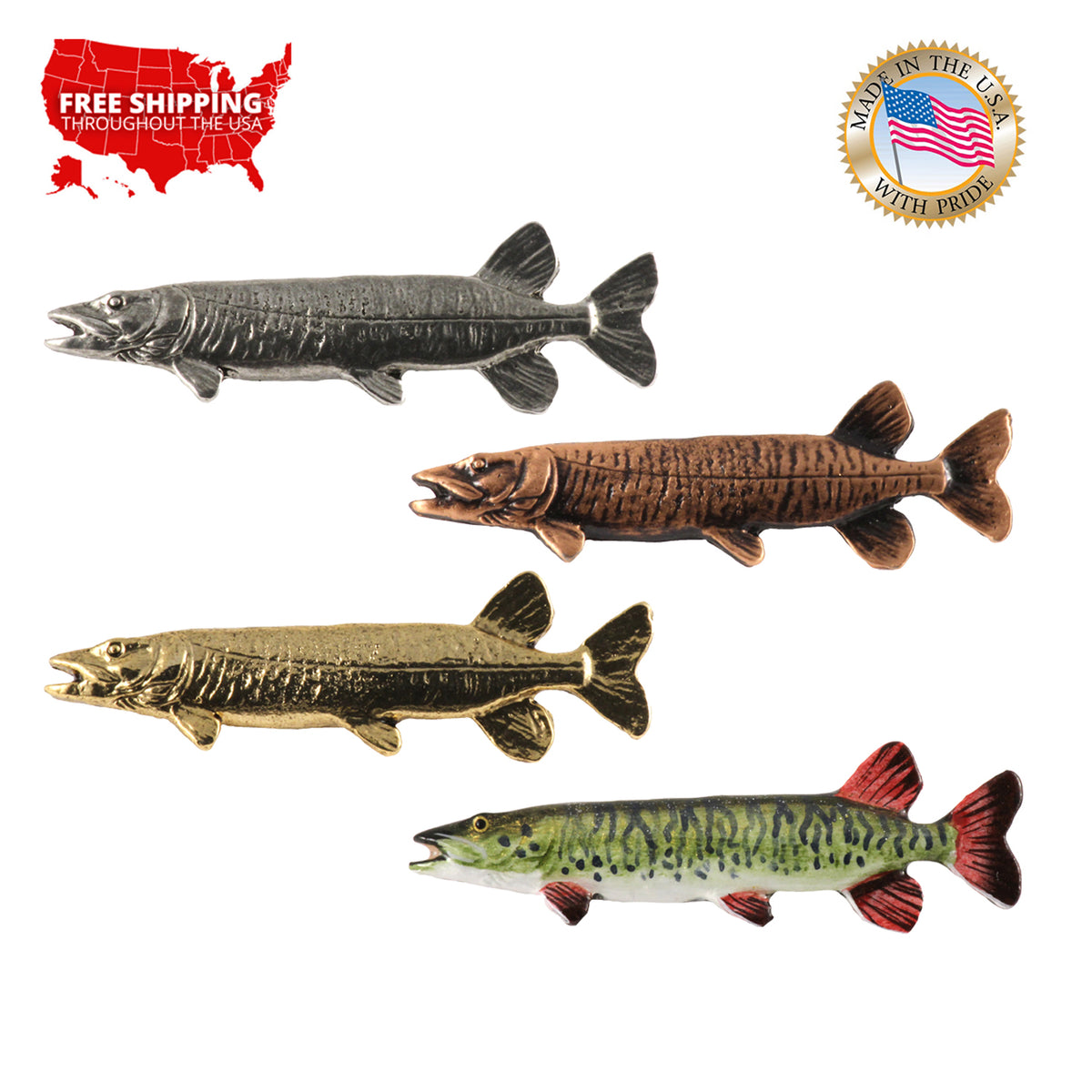 Muskellunge Pin F068