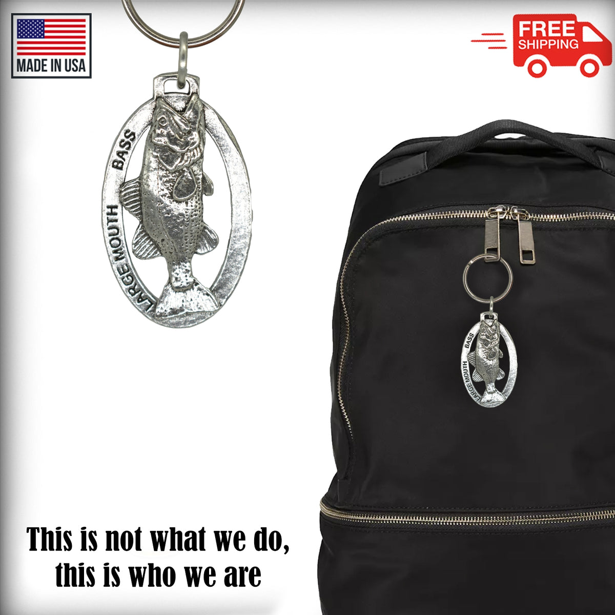 Largemouth Bass Keychain F082KC