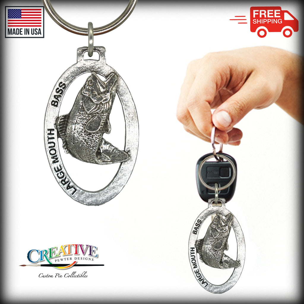 Largemouth Bass Keychain F085KC