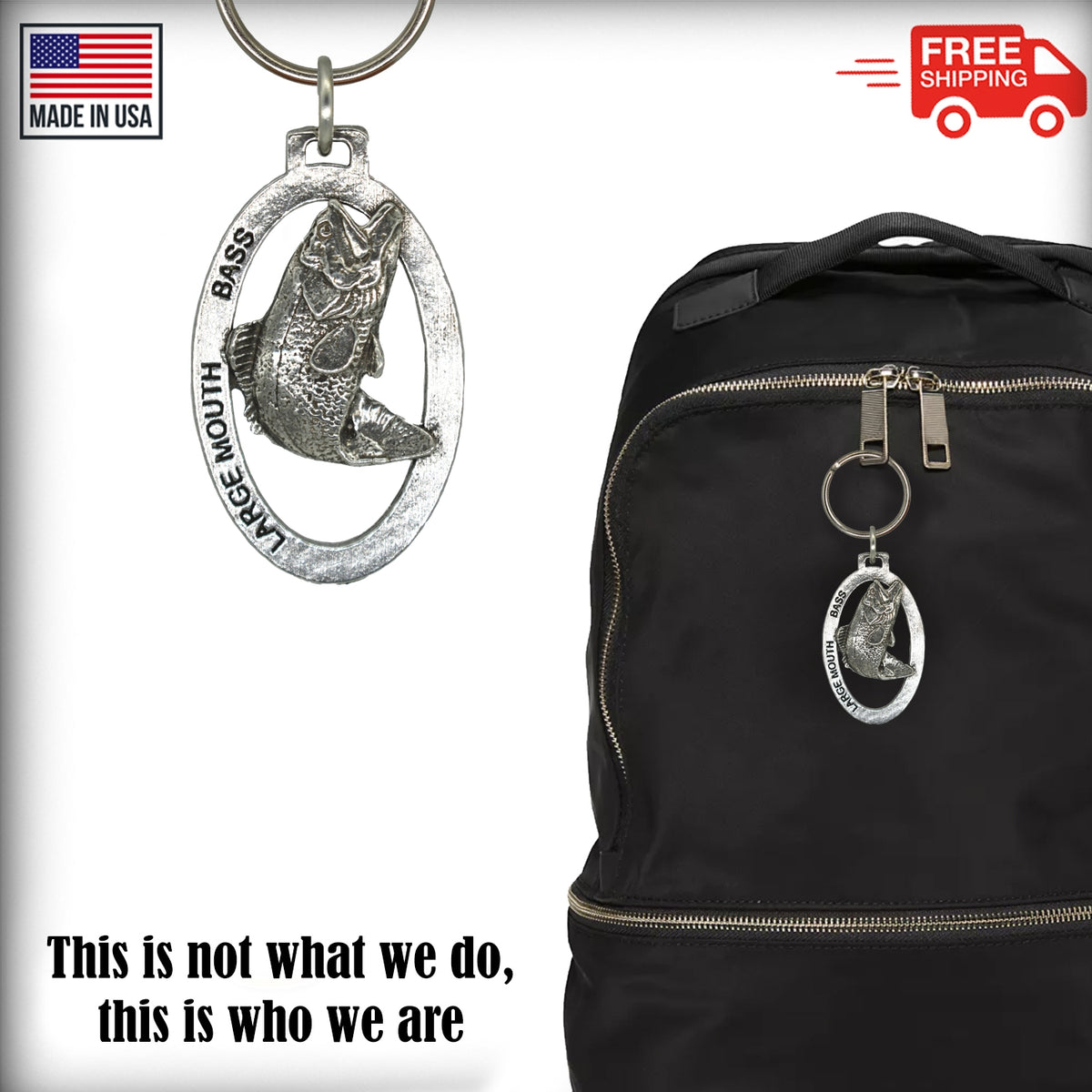 Largemouth Bass Keychain F085KC