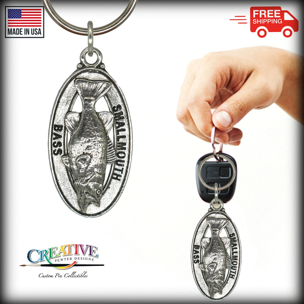Smallmouth Bass Keychain F086KC