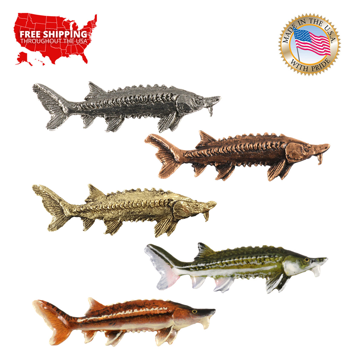 Green Sturgeon Magnet F088