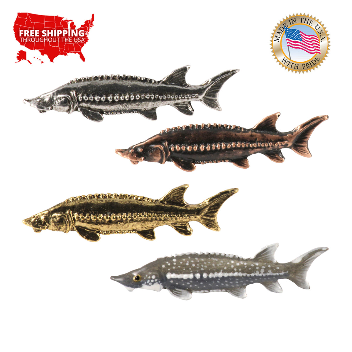 Sturgeon Pin F090