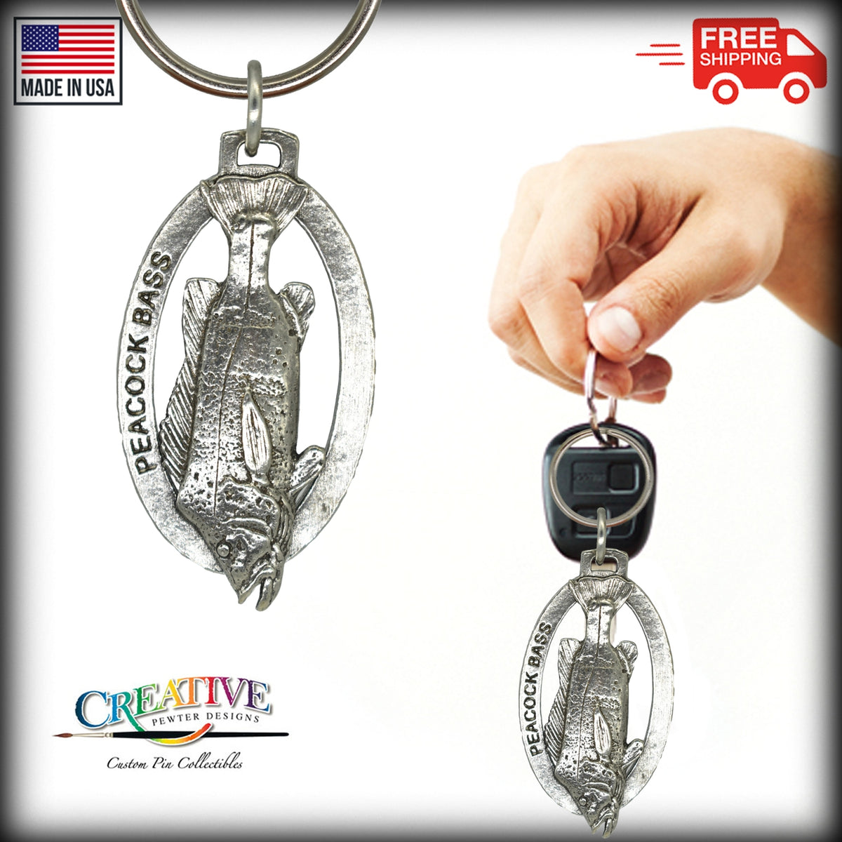 Peacock Bass Keychain F094KC