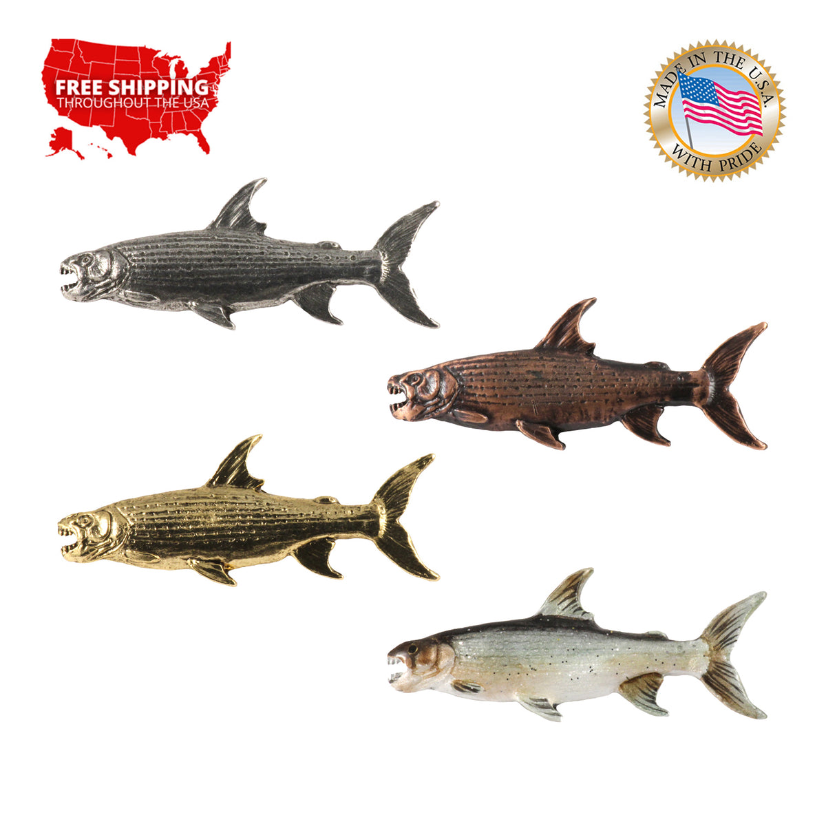 Tigerfish Pin F099