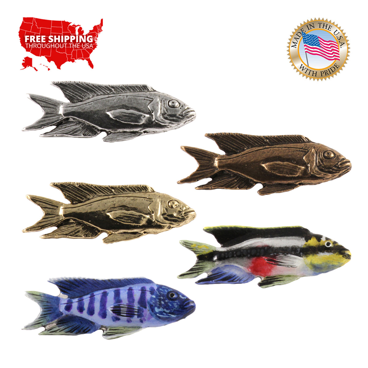African Cichlid Pin F108