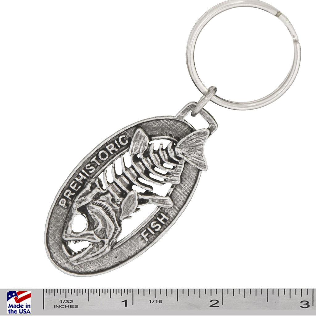 Fish Fossil Skeleton Keychain F112KC
