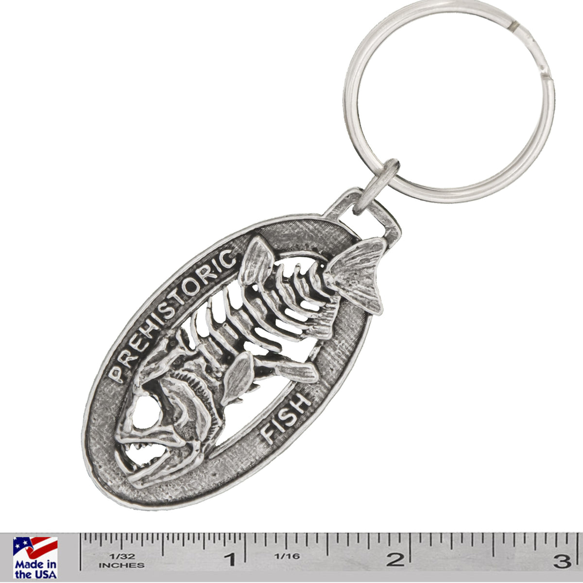Fish Fossil Skeleton Keychain F112KC