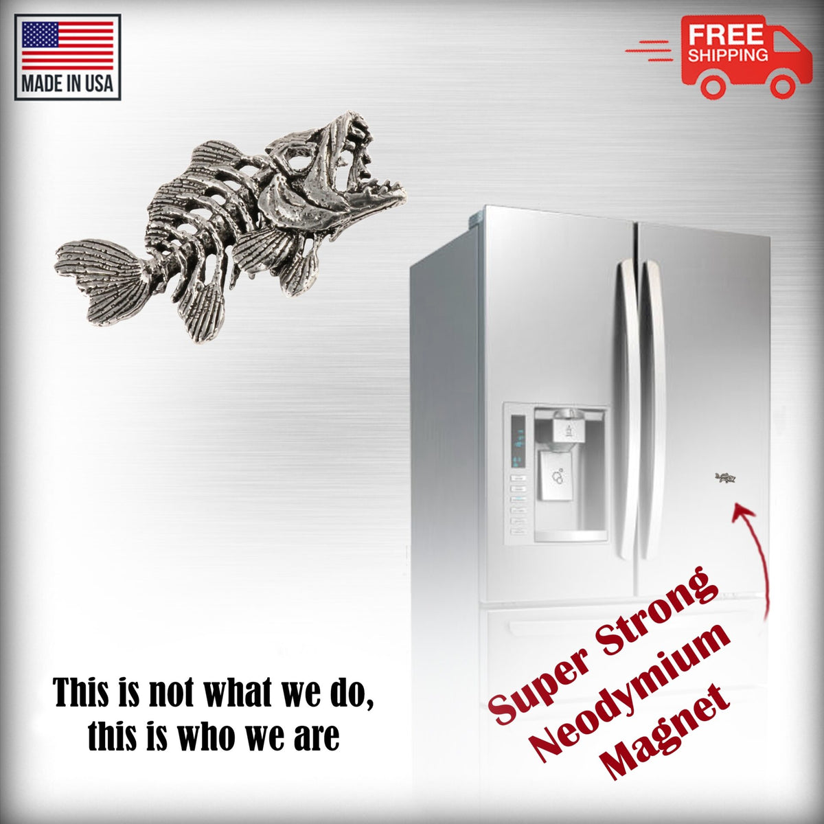 Skeleton Fish Premium Magnet F120PR