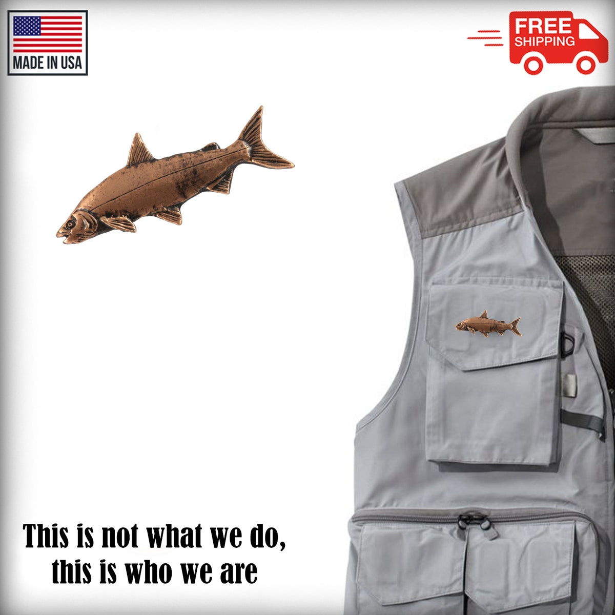 Mountain Whitefish Pin F026