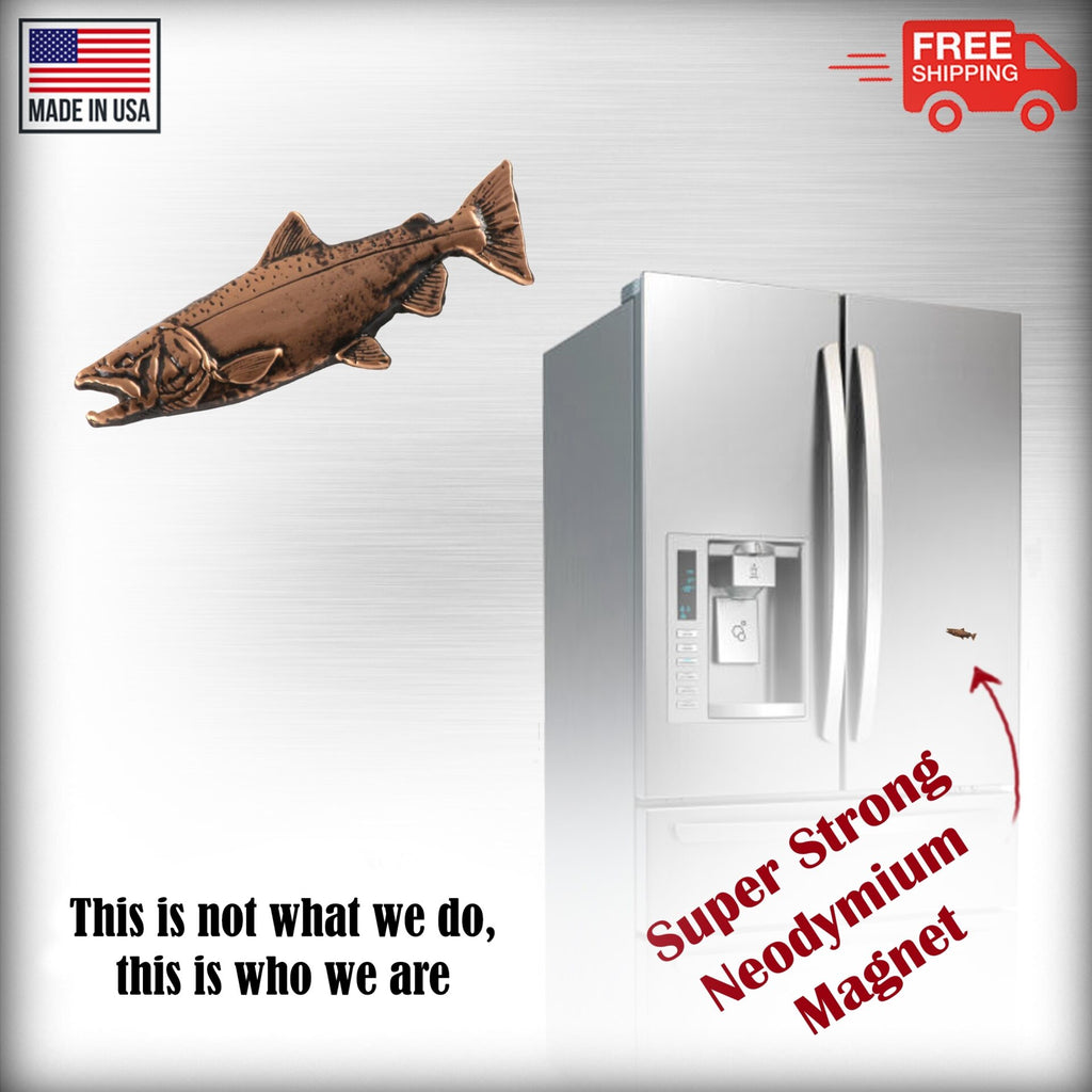 Chinook Salmon Ocean Magnet F040