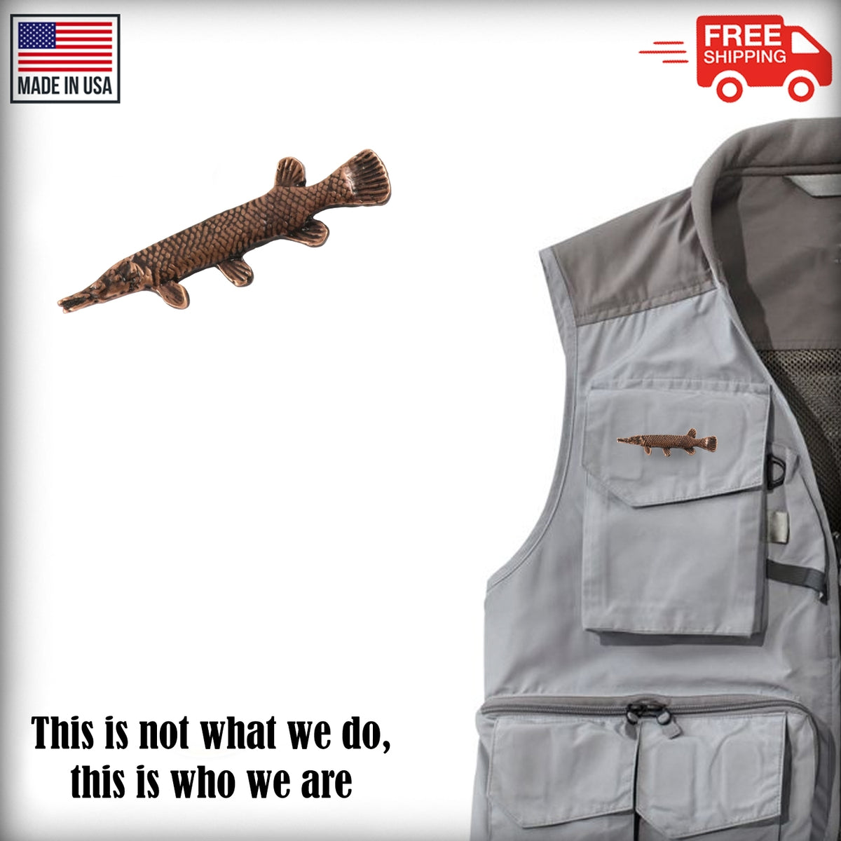 Alligator Gar Pin F080