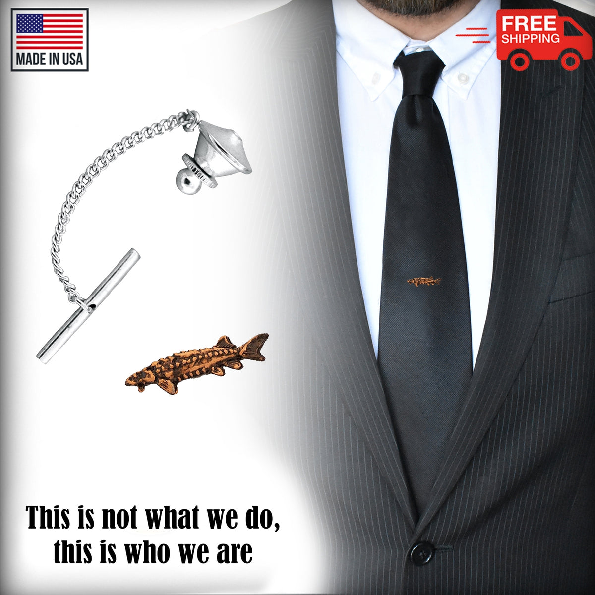 Sturgeon Tie Tack F087TT