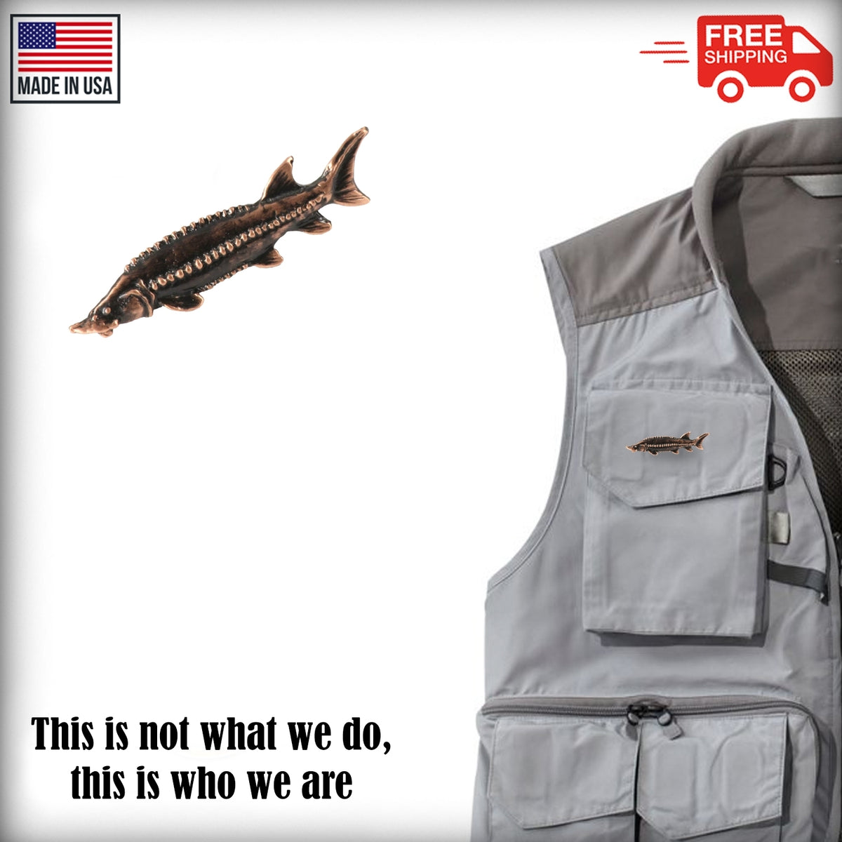 Sturgeon Pin F090