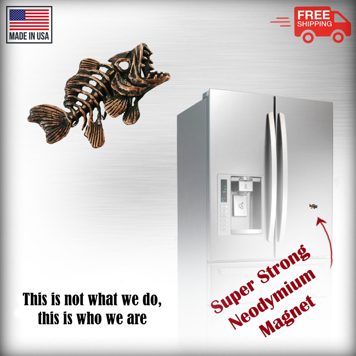 Skeleton Fish Premium Magnet F120PR