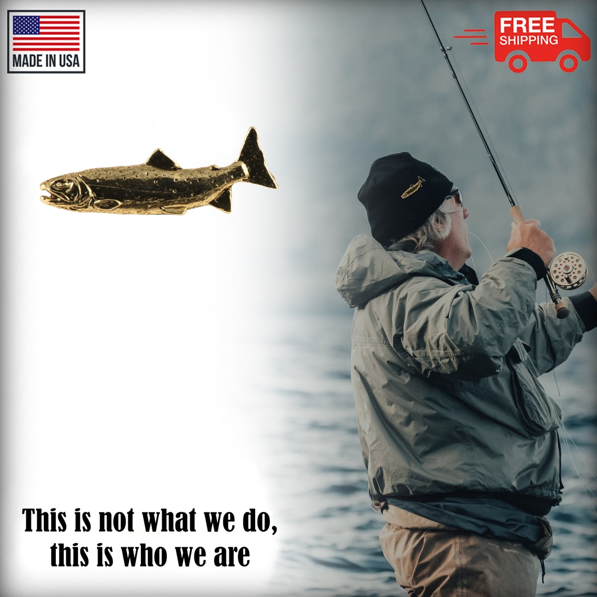 Golden Trout Pin F017