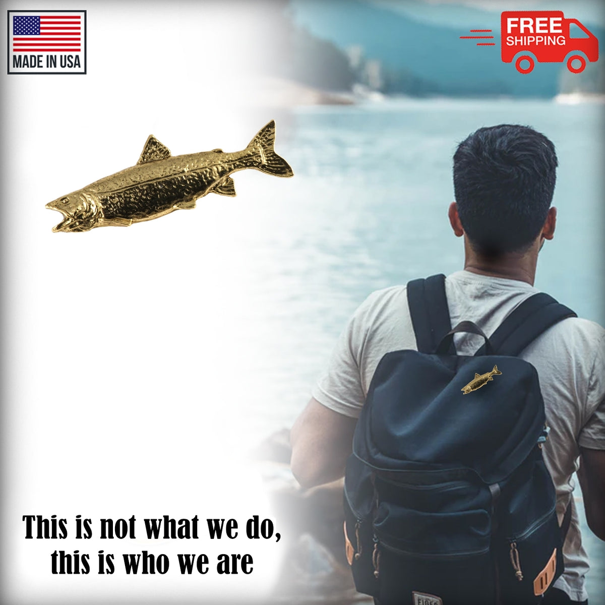 Lake Trout Pin F018