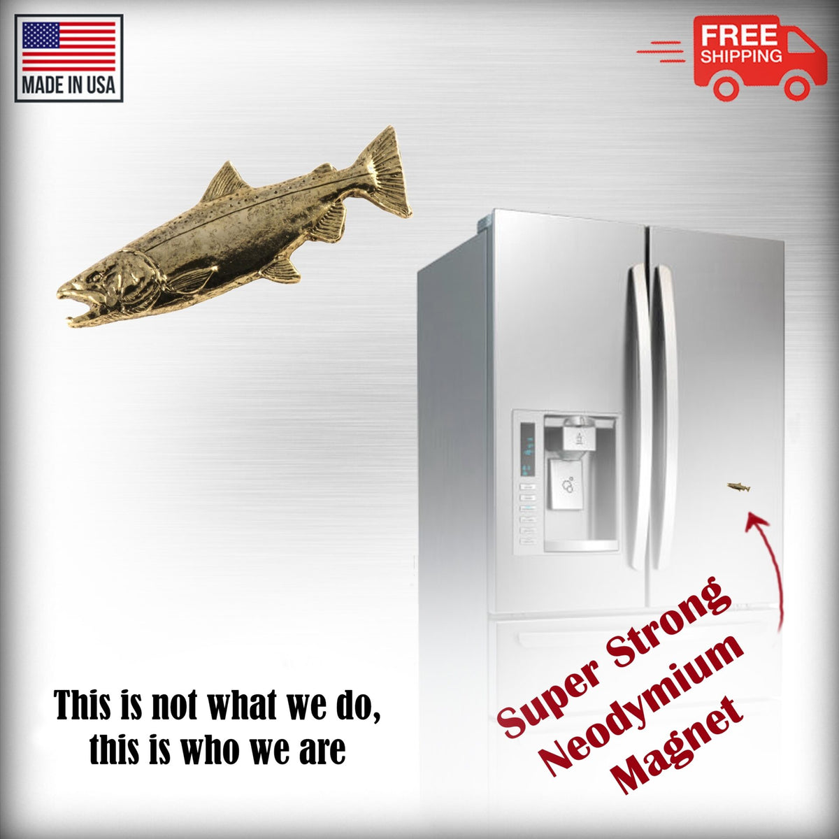 Chinook Salmon Ocean Magnet F040