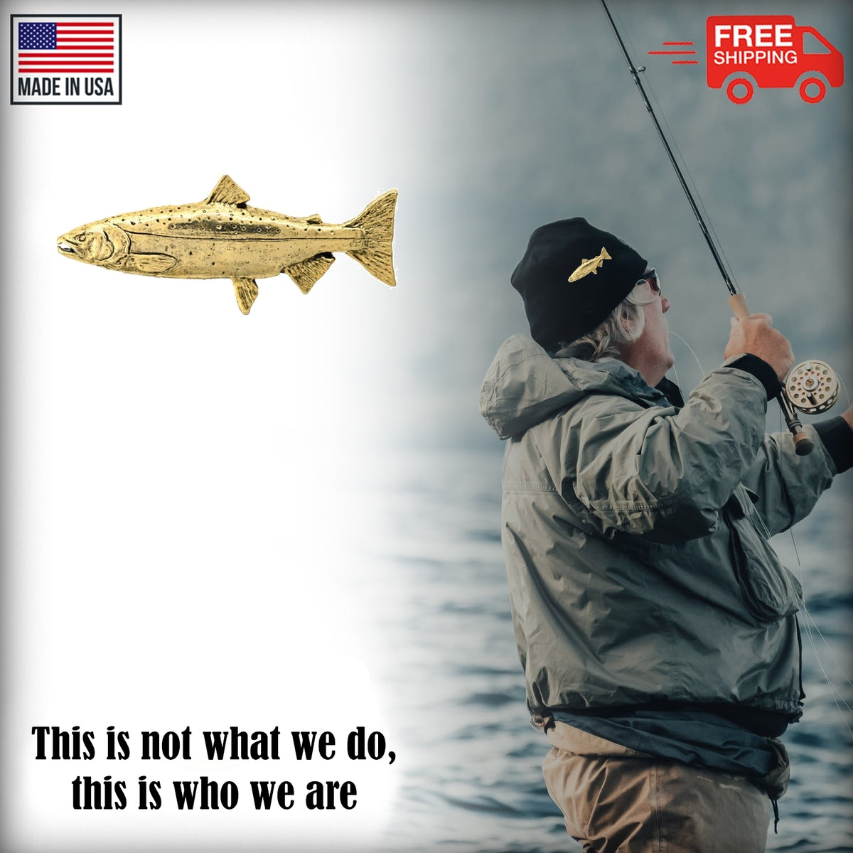 Chum Salmon Pin F055